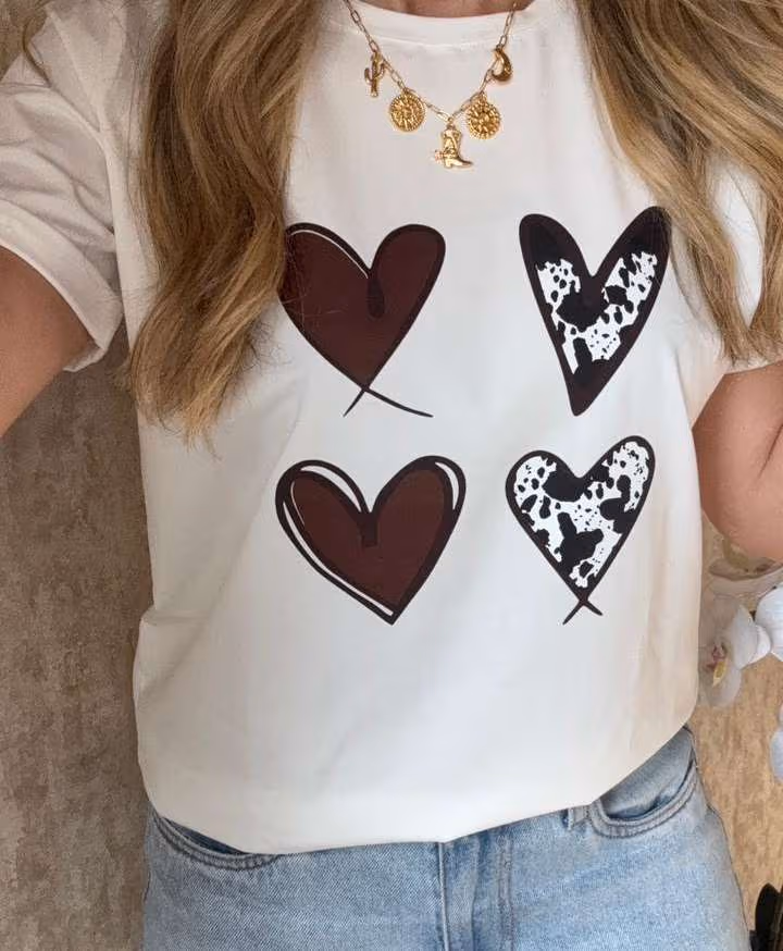 Cuatro corazones print