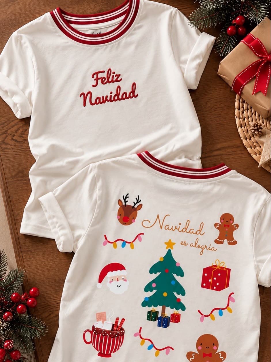 Navidad es alegría cuello rojo